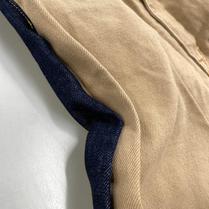 【中古品】【メンズ】 KOJIMA GENES コジマ ジーンズ 切替 BICOLOR DENIM PANTS バイカラー デニム パンツ ズボン ボトムス 156-260608-ya-10-izu サイズ：34 カラー：ベージュ×インディゴ 万代Net店