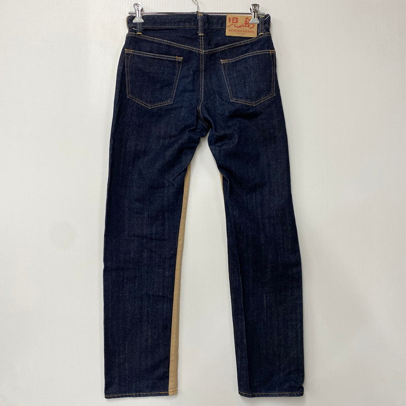 【中古品】【メンズ】 KOJIMA GENES コジマ ジーンズ 切替 BICOLOR DENIM PANTS バイカラー デニム パンツ ズボン ボトムス 156-260608-ya-10-izu サイズ：34 カラー：ベージュ×インディゴ 万代Net店
