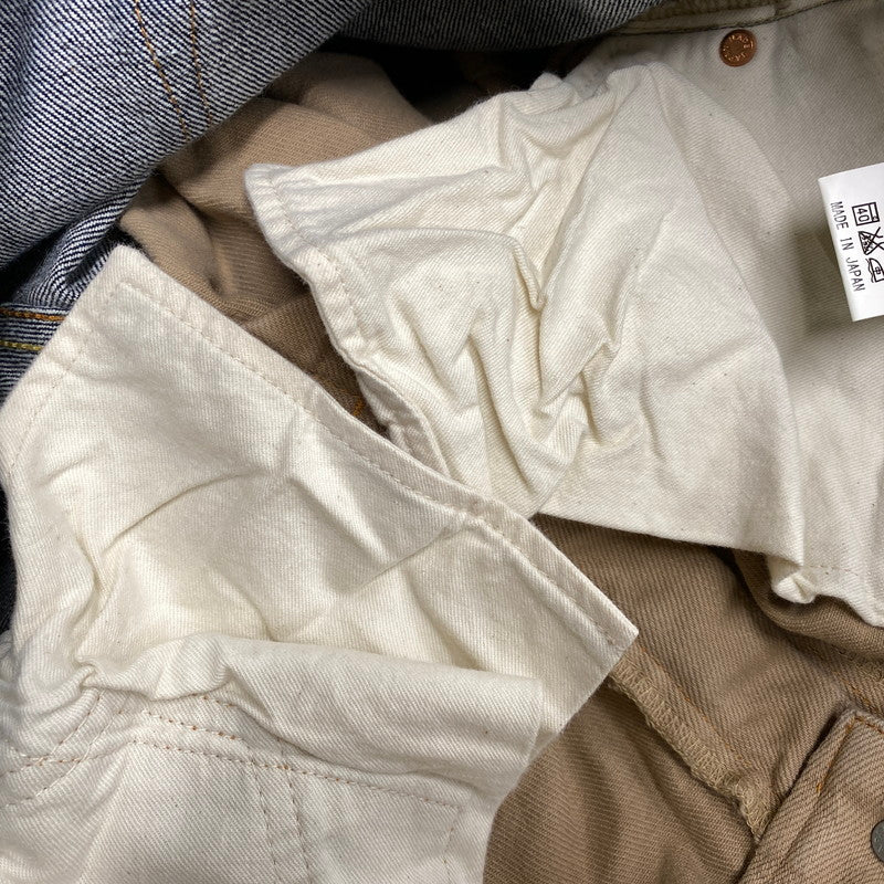 【中古品】【メンズ】 KOJIMA GENES コジマ ジーンズ 切替 BICOLOR DENIM PANTS バイカラー デニム パンツ ズボン ボトムス 156-260608-ya-10-izu サイズ：34 カラー：ベージュ×インディゴ 万代Net店