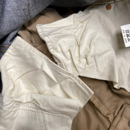 【中古品】【メンズ】 KOJIMA GENES コジマ ジーンズ 切替 BICOLOR DENIM PANTS バイカラー デニム パンツ ズボン ボトムス 156-260608-ya-10-izu サイズ：34 カラー：ベージュ×インディゴ 万代Net店