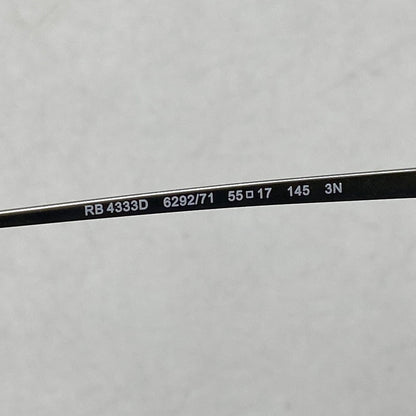 【中古品】【メンズ/レディース】 Ray-Ban レイバン SUNGLASSES RB4333D サングラス 203-260607-as-24-izu サイズ：55□17-145 カラー：ブラック 万代Net店