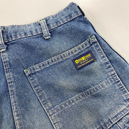 【現状渡し品】【メンズ】 OSHKOSH オシュコシュ 42TALON ZIP USA製 DENIM PAINTER PANTS デニム ペインター パンツ ボトムス 157-260602-kh-02-izu サイズ：30×34 カラー：インディゴ 万代Net店