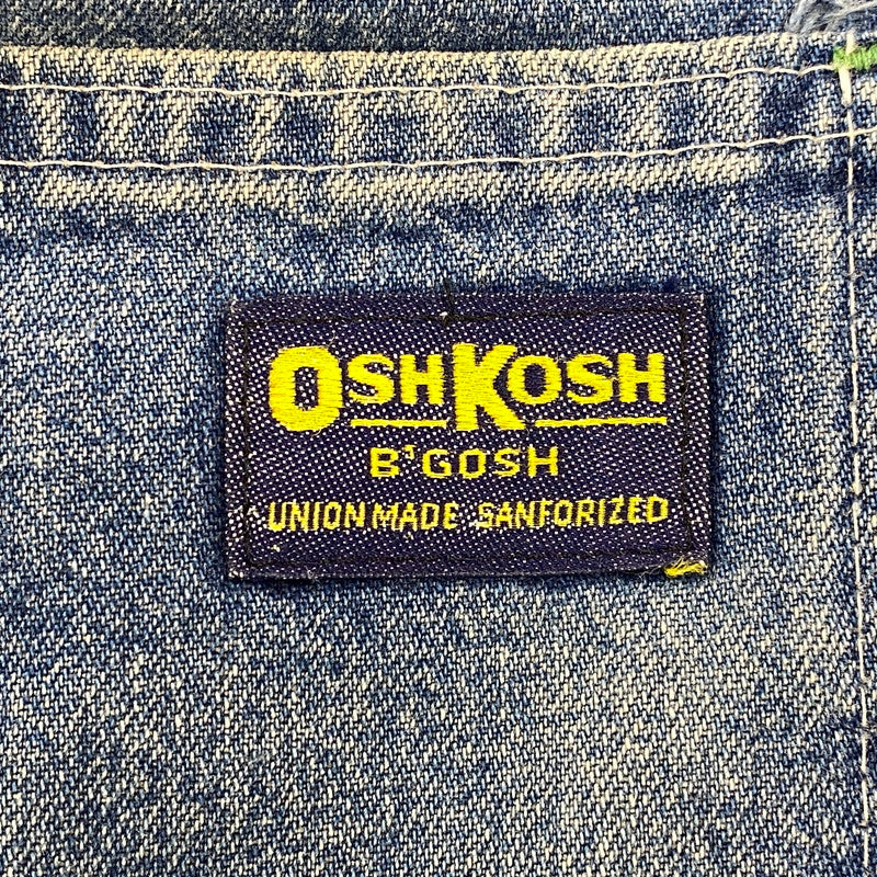 【現状渡し品】【メンズ】 OSHKOSH オシュコシュ 42TALON ZIP USA製 DENIM PAINTER PANTS デニム ペインター パンツ ボトムス 157-260602-kh-02-izu サイズ：30×34 カラー：インディゴ 万代Net店