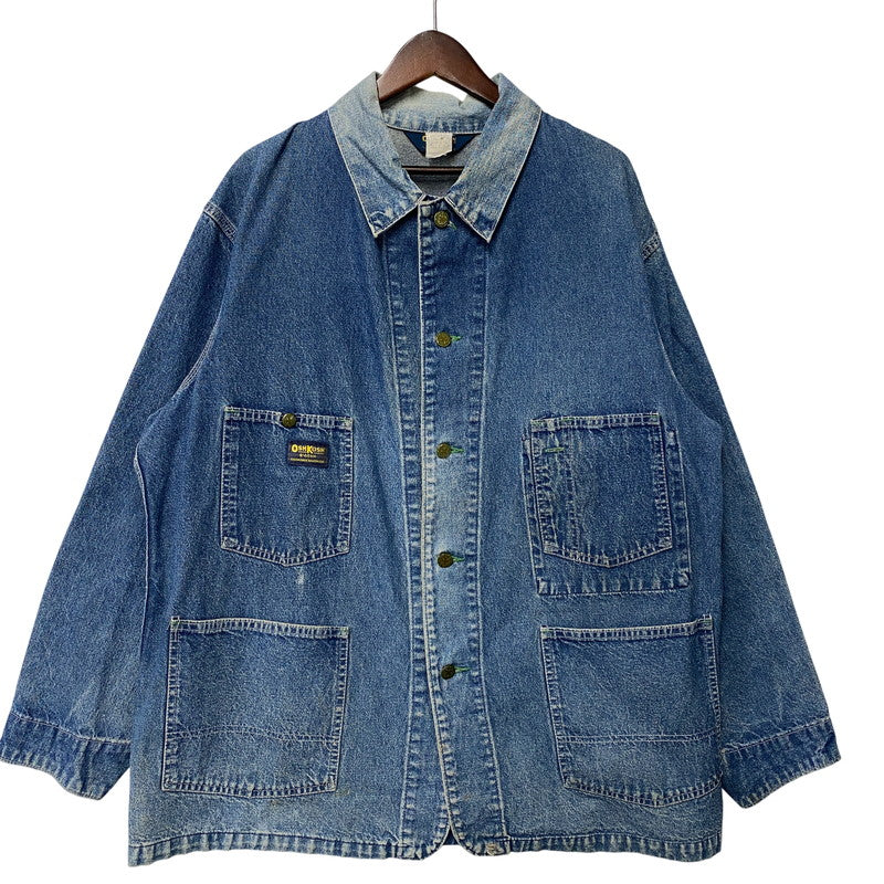 【現状渡し品】【メンズ】 OSHKOSH オシュコシュ 60-70S DENIM COVERALL デニム カバーオール アウター 146-260604-cs-12-izu サイズ：不明 カラー：インディゴ 万代Net店