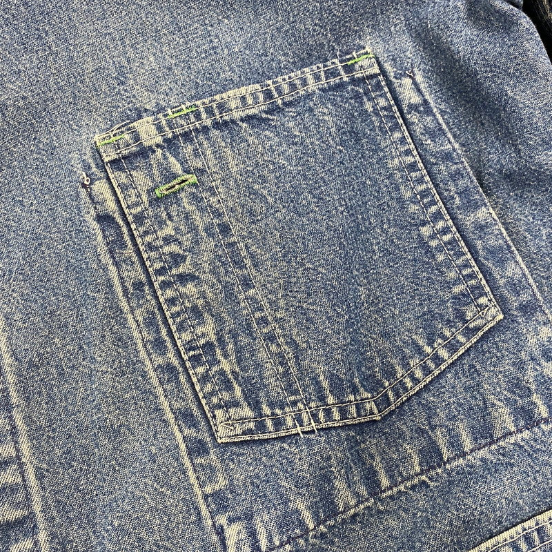 【現状渡し品】【メンズ】 OSHKOSH オシュコシュ 60-70S DENIM COVERALL デニム カバーオール アウター 146-260604-cs-12-izu サイズ：不明 カラー：インディゴ 万代Net店