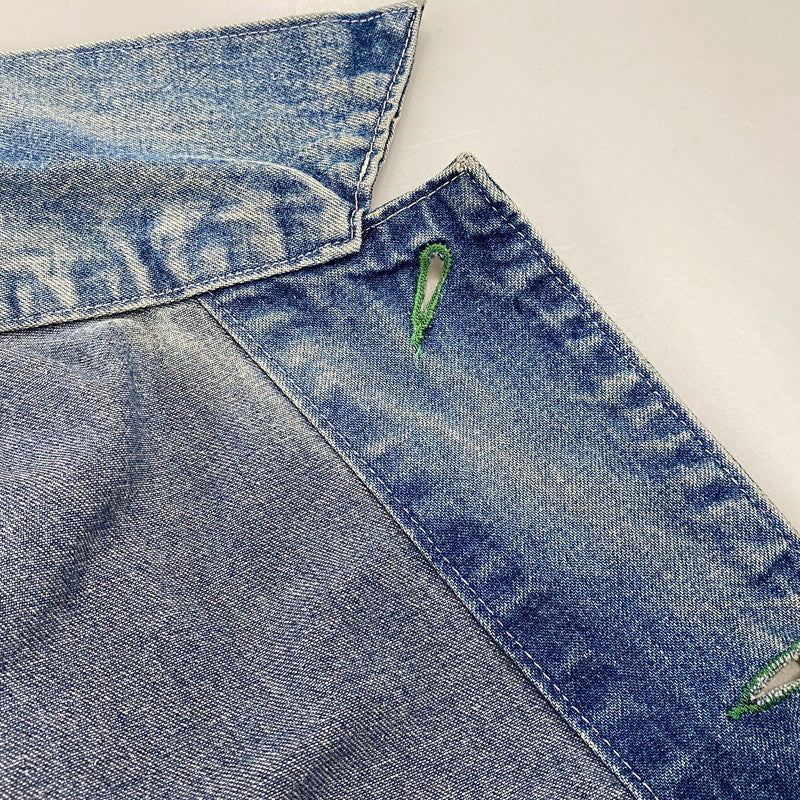 【現状渡し品】【メンズ】 OSHKOSH オシュコシュ 60-70S DENIM COVERALL デニム カバーオール アウター 146-260604-cs-12-izu サイズ：不明 カラー：インディゴ 万代Net店
