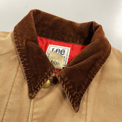 【中古品】【メンズ】 LEE リー 0414 80S QUILTING LINER CORDUROY COLLAR DUCK COVERALL キルティング ライナー コーデュロイ カラー ダック カバーオール アウター 146-260604-cs-10-izu サイズ：M カラー：ブラウン 万代Net店