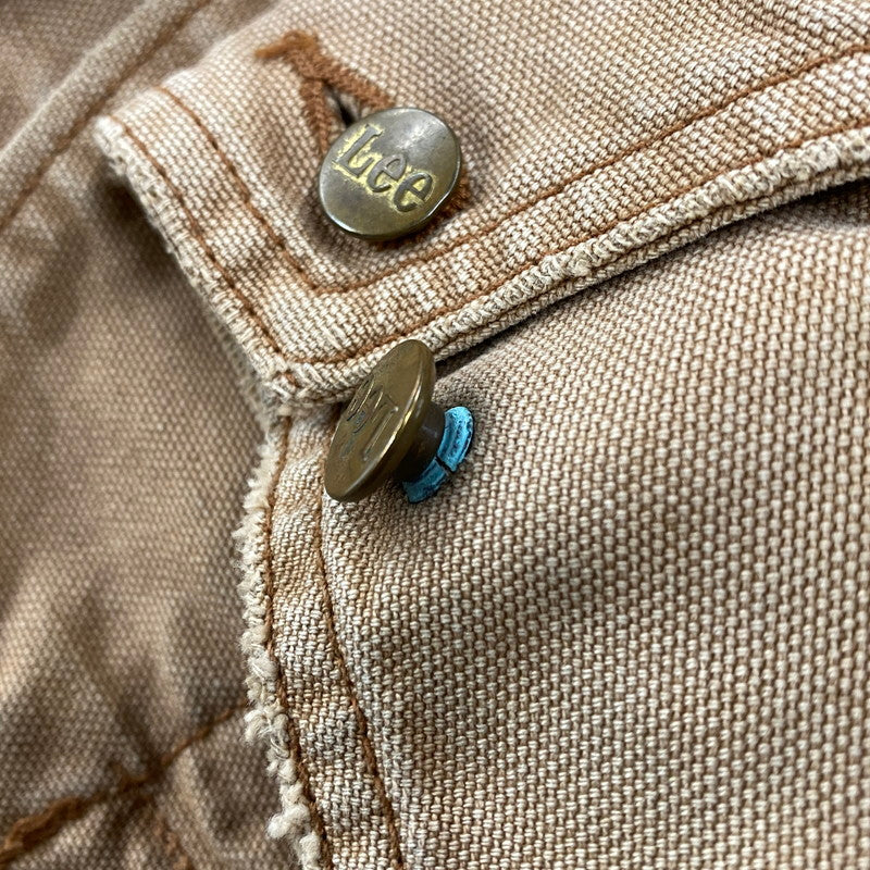 【中古品】【メンズ】 LEE リー 0414 80S QUILTING LINER CORDUROY COLLAR DUCK COVERALL キルティング ライナー コーデュロイ カラー ダック カバーオール アウター 146-260604-cs-10-izu サイズ：M カラー：ブラウン 万代Net店