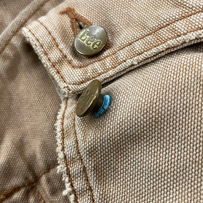 【中古品】【メンズ】 LEE リー 0414 80S QUILTING LINER CORDUROY COLLAR DUCK COVERALL キルティング ライナー コーデュロイ カラー ダック カバーオール アウター 146-260604-cs-10-izu サイズ：M カラー：ブラウン 万代Net店