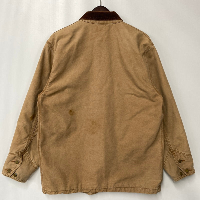 【中古品】【メンズ】 LEE リー 0414 80S QUILTING LINER CORDUROY COLLAR DUCK COVERALL キルティング ライナー コーデュロイ カラー ダック カバーオール アウター 146-260604-cs-10-izu サイズ：M カラー：ブラウン 万代Net店