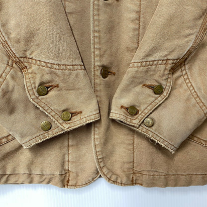 【中古品】【メンズ】 LEE リー 0414 80S QUILTING LINER CORDUROY COLLAR DUCK COVERALL キルティング ライナー コーデュロイ カラー ダック カバーオール アウター 146-260604-cs-10-izu サイズ：M カラー：ブラウン 万代Net店