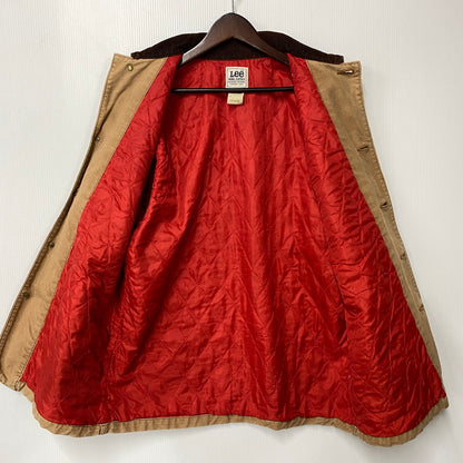 【中古品】【メンズ】 LEE リー 0414 80S QUILTING LINER CORDUROY COLLAR DUCK COVERALL キルティング ライナー コーデュロイ カラー ダック カバーオール アウター 146-260604-cs-10-izu サイズ：M カラー：ブラウン 万代Net店