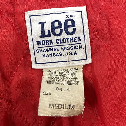 【中古品】【メンズ】 LEE リー 0414 80S QUILTING LINER CORDUROY COLLAR DUCK COVERALL キルティング ライナー コーデュロイ カラー ダック カバーオール アウター 146-260604-cs-10-izu サイズ：M カラー：ブラウン 万代Net店