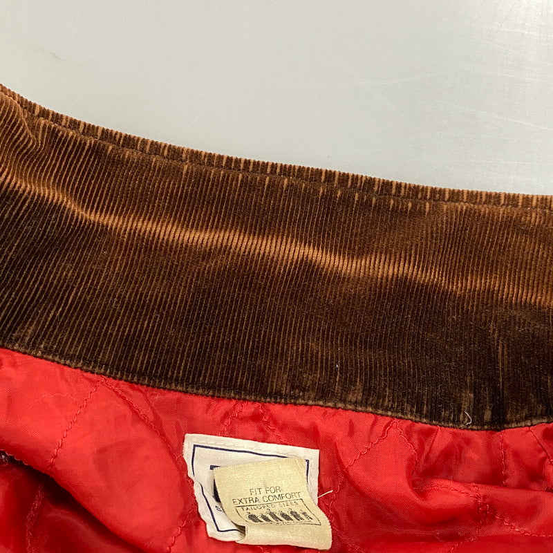 【中古品】【メンズ】 LEE リー 0414 80S QUILTING LINER CORDUROY COLLAR DUCK COVERALL キルティング ライナー コーデュロイ カラー ダック カバーオール アウター 146-260604-cs-10-izu サイズ：M カラー：ブラウン 万代Net店
