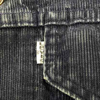 【中古品】【メンズ】 LEVI'S リーバイス 刻印522 白タブ 70S CORDUROY TRACKER JACKET コーデュロイ トラッカー ジャケット アウター 146-260604-cs-11-izu サイズ：42 カラー：ネイビー 万代Net店