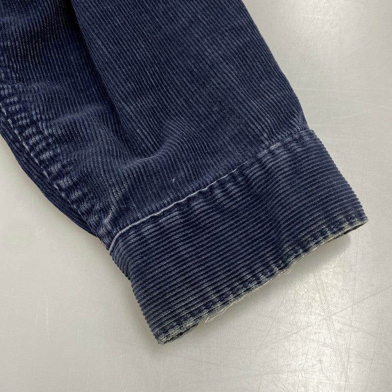 【中古品】【メンズ】 LEVI'S リーバイス 刻印522 白タブ 70S CORDUROY TRACKER JACKET コーデュロイ トラッカー ジャケット アウター 146-260604-cs-11-izu サイズ：42 カラー：ネイビー 万代Net店