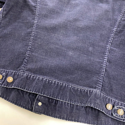 【中古品】【メンズ】 LEVI'S リーバイス 刻印522 白タブ 70S CORDUROY TRACKER JACKET コーデュロイ トラッカー ジャケット アウター 146-260604-cs-11-izu サイズ：42 カラー：ネイビー 万代Net店