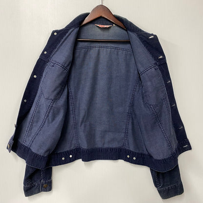 【中古品】【メンズ】 LEVI'S リーバイス 刻印522 白タブ 70S CORDUROY TRACKER JACKET コーデュロイ トラッカー ジャケット アウター 146-260604-cs-11-izu サイズ：42 カラー：ネイビー 万代Net店