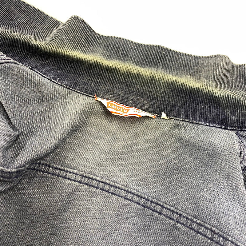 【中古品】【メンズ】 LEVI'S リーバイス 刻印522 白タブ 70S CORDUROY TRACKER JACKET コーデュロイ トラッカー ジャケット アウター 146-260604-cs-11-izu サイズ：42 カラー：ネイビー 万代Net店