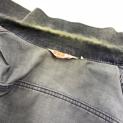 【中古品】【メンズ】 LEVI'S リーバイス 刻印522 白タブ 70S CORDUROY TRACKER JACKET コーデュロイ トラッカー ジャケット アウター 146-260604-cs-11-izu サイズ：42 カラー：ネイビー 万代Net店