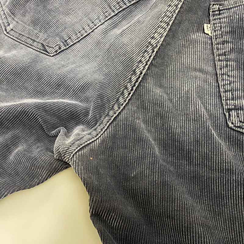 【中古品】【メンズ】 LEVI'S リーバイス 白タブ 42TALON ZIP タロン ジップ 白タブ 70-80S CORDUROY PANTS コーデュロイ パンツ ズボン ボトムス 157-260609-ya-01-izu サイズ：下記参照 カラー：ネイビー 万代Net店