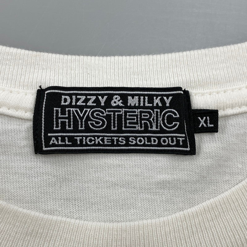 【中古品】【メンズ】 HYSTERIC GLAMOUR ヒステリックグラマー 02241CT01 MULTI HYSTERIC WOMAN SS TEE マルチ ヒステリック ウーマン ショートスリーブ Tシャツ トップス 半袖 140-260608-ya-05-izu サイズ：XL カラー：白 万代Net店