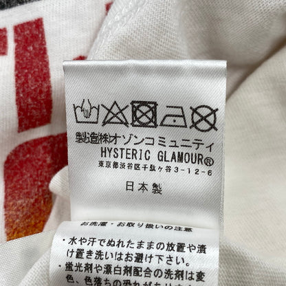【中古品】【メンズ】 HYSTERIC GLAMOUR ヒステリックグラマー 02241CT01 MULTI HYSTERIC WOMAN SS TEE マルチ ヒステリック ウーマン ショートスリーブ Tシャツ トップス 半袖 140-260608-ya-05-izu サイズ：XL カラー：白 万代Net店