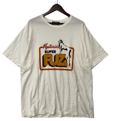 【中古品】【メンズ】 HYSTERIC GLAMOUR ヒステリックグラマー 02243CT01 MORNING BEAT SS TEE モーニング ビート ショートスリーブ Tシャツ トップス 半袖 140-260608-ya-04-izu サイズ：XL カラー：白 万代Net店