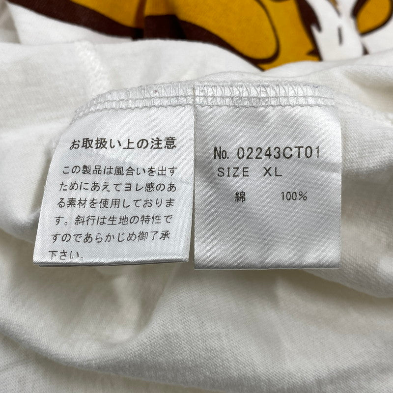 【中古品】【メンズ】 HYSTERIC GLAMOUR ヒステリックグラマー 02243CT01 MORNING BEAT SS TEE モーニング ビート ショートスリーブ Tシャツ トップス 半袖 140-260608-ya-04-izu サイズ：XL カラー：白 万代Net店