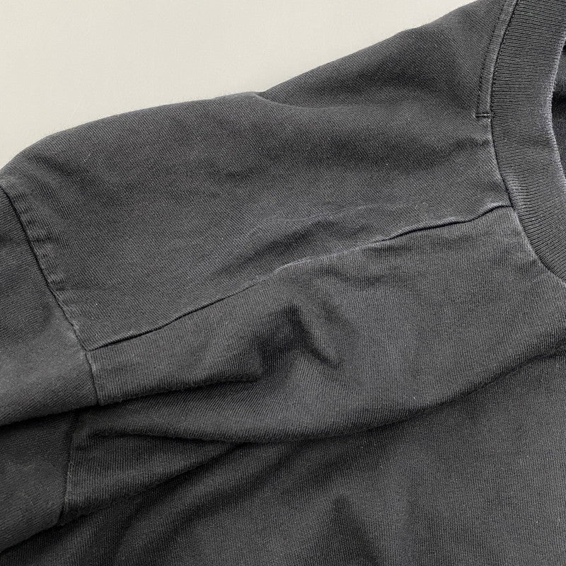 【中古品】【メンズ】 STONE ISLAND ストーンアイランド 791563750 国内正規 HEAVY COTTON JERSEY GARMENT DYED ヘビー コットン ジャージー ガーメント ダイ トップス 長袖 141-260603-cs-02-izu サイズ：3X カラー：ブラック 万代Net店