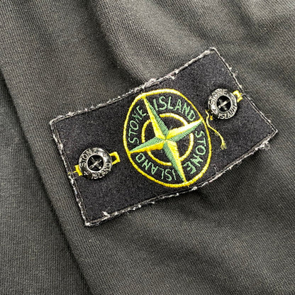 【中古品】【メンズ】 STONE ISLAND ストーンアイランド 791563750 国内正規 HEAVY COTTON JERSEY GARMENT DYED ヘビー コットン ジャージー ガーメント ダイ トップス 長袖 141-260603-cs-02-izu サイズ：3X カラー：ブラック 万代Net店