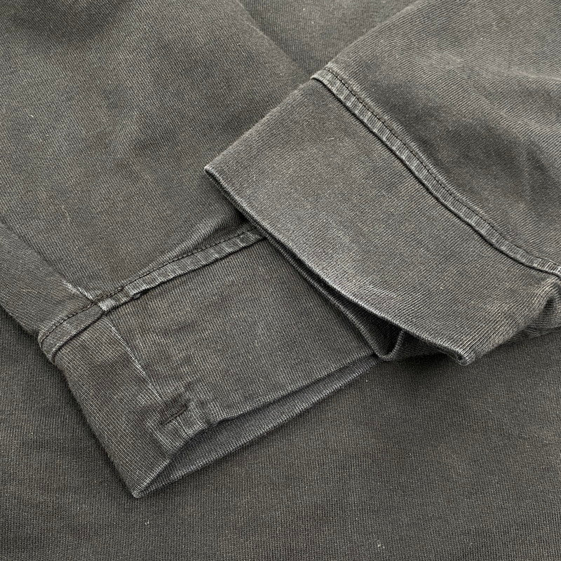 【中古品】【メンズ】 STONE ISLAND ストーンアイランド 791563750 国内正規 HEAVY COTTON JERSEY GARMENT DYED ヘビー コットン ジャージー ガーメント ダイ トップス 長袖 141-260603-cs-02-izu サイズ：3X カラー：ブラック 万代Net店