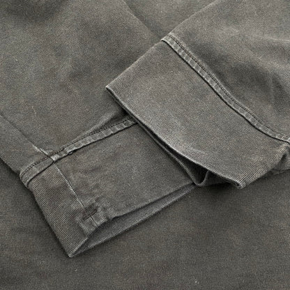 【中古品】【メンズ】 STONE ISLAND ストーンアイランド 791563750 国内正規 HEAVY COTTON JERSEY GARMENT DYED ヘビー コットン ジャージー ガーメント ダイ トップス 長袖 141-260603-cs-02-izu サイズ：3X カラー：ブラック 万代Net店