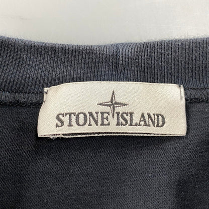 【中古品】【メンズ】 STONE ISLAND ストーンアイランド 791563750 国内正規 HEAVY COTTON JERSEY GARMENT DYED ヘビー コットン ジャージー ガーメント ダイ トップス 長袖 141-260603-cs-02-izu サイズ：3X カラー：ブラック 万代Net店