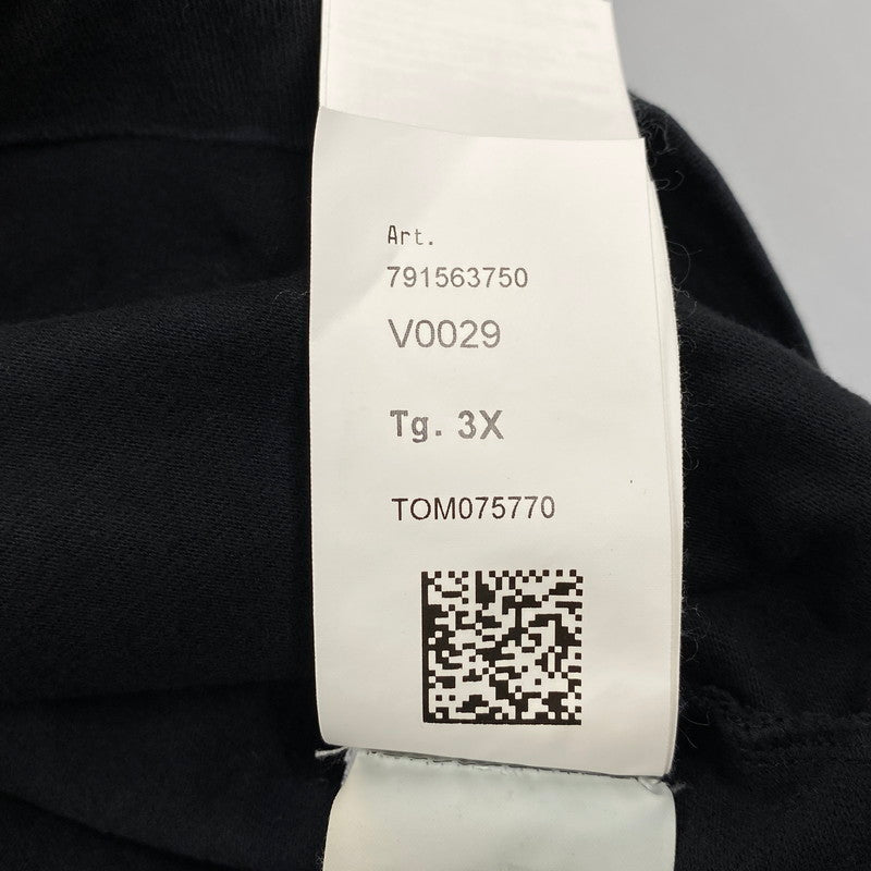 【中古品】【メンズ】 STONE ISLAND ストーンアイランド 791563750 国内正規 HEAVY COTTON JERSEY GARMENT DYED ヘビー コットン ジャージー ガーメント ダイ トップス 長袖 141-260603-cs-02-izu サイズ：3X カラー：ブラック 万代Net店