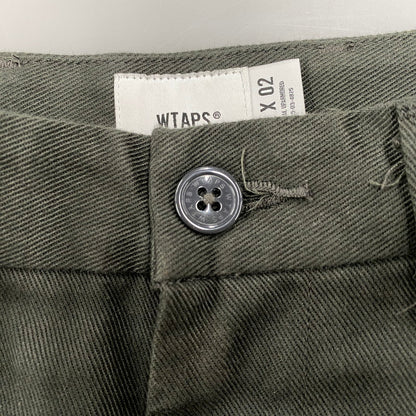 【中古品】【メンズ】 WTAPS ダブルタップス 261CWDT-PTM03 WRKT2001 TROUSERS COTTON. TWILL トラウザーズ コットン ツイル パンツ ボトムス ズボン 153-260603-cs-04-izu サイズ：02 カラー：カーキ 万代Net店
