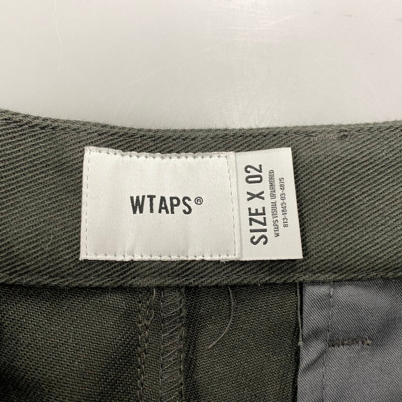 【中古品】【メンズ】 WTAPS ダブルタップス 261CWDT-PTM03 WRKT2001 TROUSERS COTTON. TWILL トラウザーズ コットン ツイル パンツ ボトムス ズボン 153-260603-cs-04-izu サイズ：02 カラー：カーキ 万代Net店