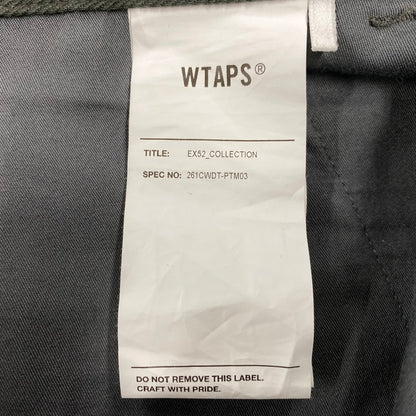 【中古品】【メンズ】 WTAPS ダブルタップス 261CWDT-PTM03 WRKT2001 TROUSERS COTTON. TWILL トラウザーズ コットン ツイル パンツ ボトムス ズボン 153-260603-cs-04-izu サイズ：02 カラー：カーキ 万代Net店