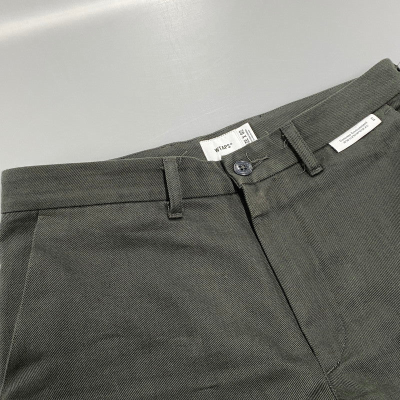【中古品】【メンズ】 WTAPS ダブルタップス 261CWDT-PTM03 WRKT2001 TROUSERS COTTON. TWILL トラウザーズ コットン ツイル パンツ ボトムス ズボン 153-260603-cs-04-izu サイズ：02 カラー：カーキ 万代Net店