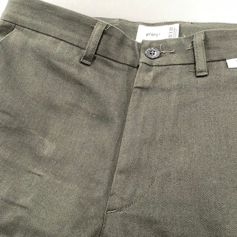 【中古品】【メンズ】 WTAPS ダブルタップス 261CWDT-PTM03 WRKT2001 TROUSERS COTTON. TWILL トラウザーズ コットン ツイル パンツ ボトムス ズボン 153-260603-cs-04-izu サイズ：02 カラー：カーキ 万代Net店