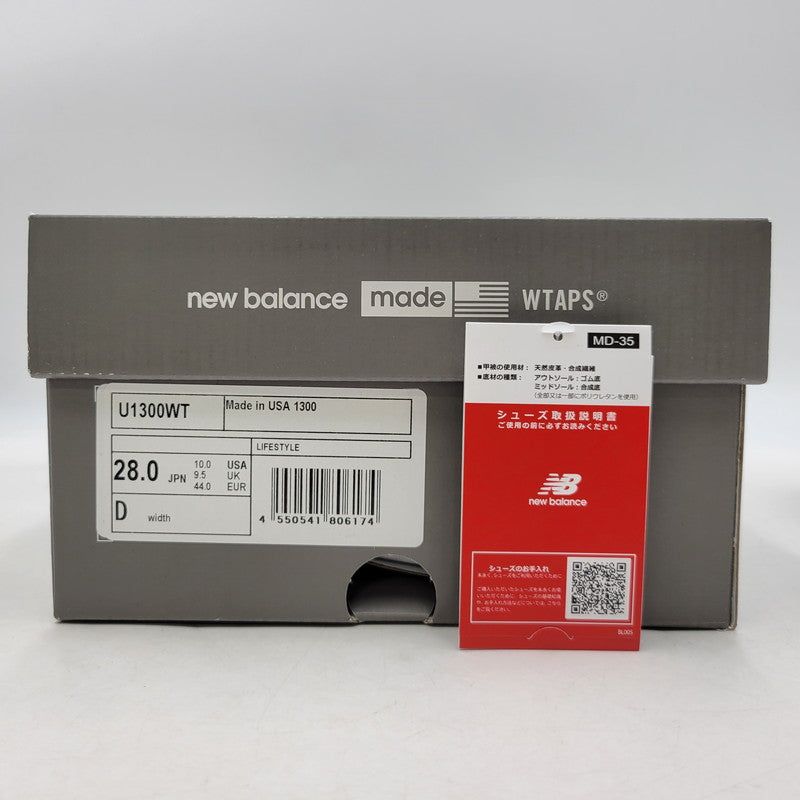 【中古品】【メンズ】 NEW BALANCE ニューバランス × WTAPS ダブルタップス 1300 MADE IN USA U1300WT 252NBNBD-FW01S スニーカー シューズ 靴 162-260603-ay-09-izu サイズ：28cm カラー：ブラック×ホワイト 万代Net店