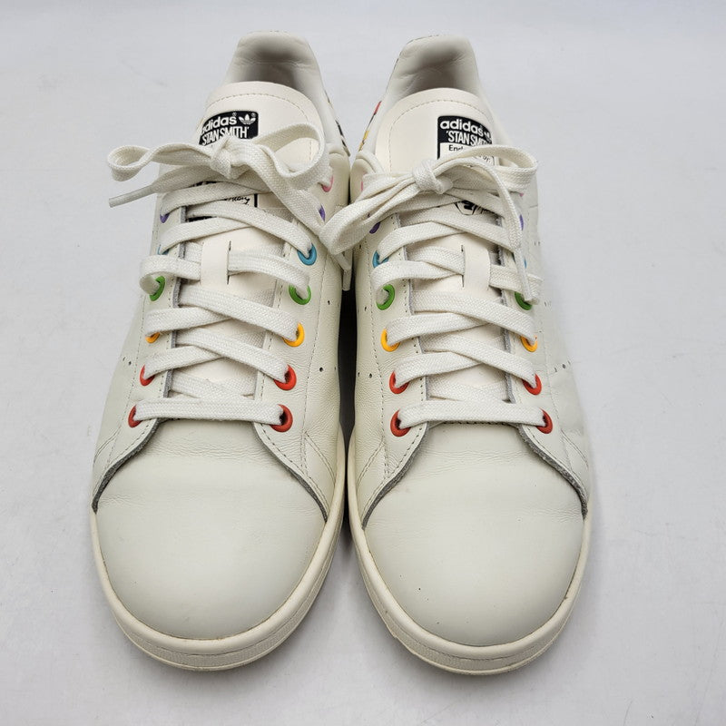 【中古品】【メンズ】 ADIDAS アディダス × RICH MNISI リッチ･ムニシ STAN SMITH PRIDE ID7494 スタンスミス プライド コラボ スニーカー シューズ 靴 161-260603-ay-11-izu サイズ：27.5cm カラー：ホワイト系 万代Net店