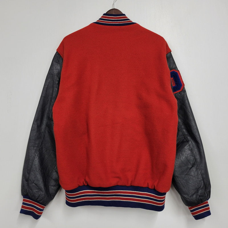 【中古品】【メンズ】 HOLLOWAY ホロウェイ STADIUM JACKET スタジアムジャケット スタジャン アウター 146-260608-as-17-izu サイズ：M カラー：レッド×ブラック 万代Net店