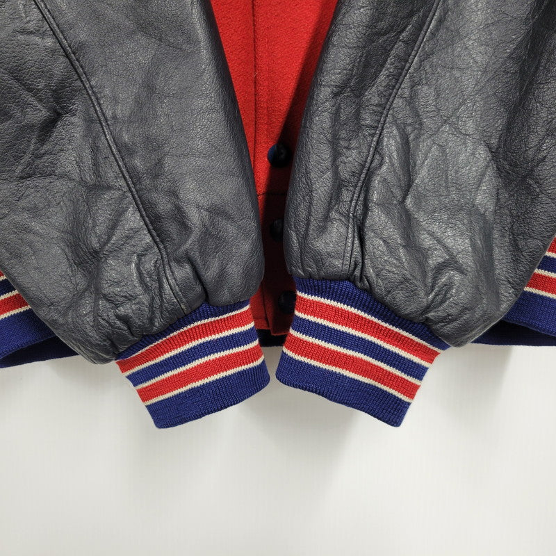 【中古品】【メンズ】 HOLLOWAY ホロウェイ STADIUM JACKET スタジアムジャケット スタジャン アウター 146-260608-as-17-izu サイズ：M カラー：レッド×ブラック 万代Net店