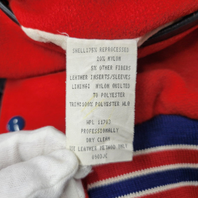 【中古品】【メンズ】 HOLLOWAY ホロウェイ STADIUM JACKET スタジアムジャケット スタジャン アウター 146-260608-as-17-izu サイズ：M カラー：レッド×ブラック 万代Net店