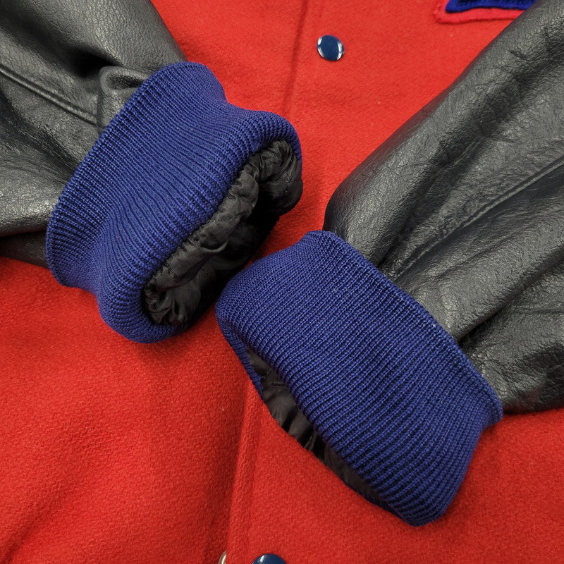 【中古品】【メンズ】 HOLLOWAY ホロウェイ STADIUM JACKET スタジアムジャケット スタジャン アウター 146-260608-as-17-izu サイズ：M カラー：レッド×ブラック 万代Net店