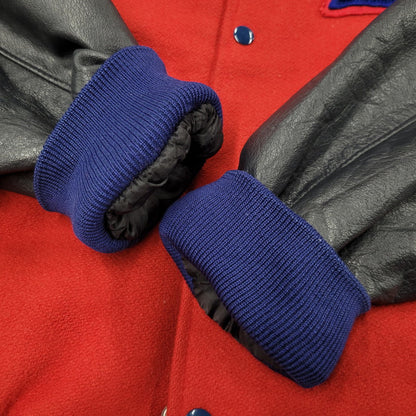 【中古品】【メンズ】 HOLLOWAY ホロウェイ STADIUM JACKET スタジアムジャケット スタジャン アウター 146-260608-as-17-izu サイズ：M カラー：レッド×ブラック 万代Net店