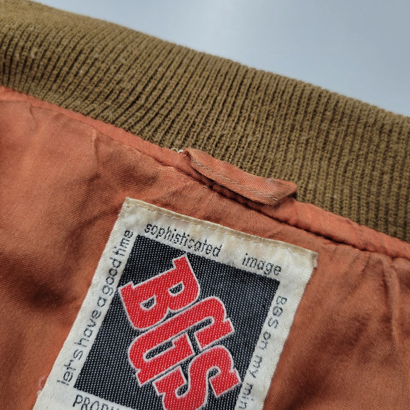 【現状渡し品】【メンズ】 BGS STADIUM JACKET スタジアムジャケット スタジャン アウター 146-260608-as-18-izu カラー：ブラウン×ブラック 万代Net店