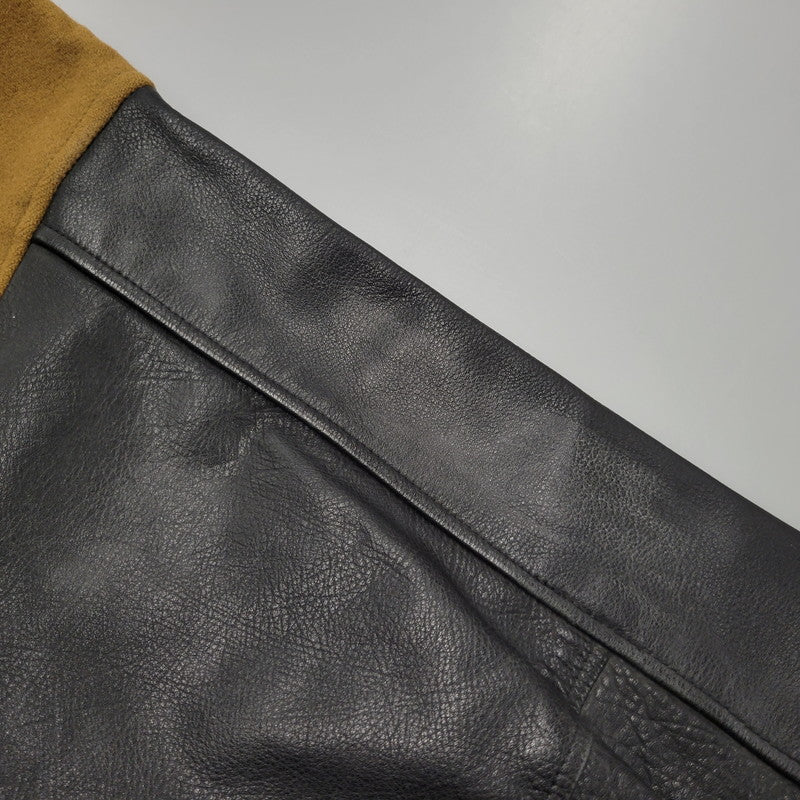 【現状渡し品】【メンズ】 BGS STADIUM JACKET スタジアムジャケット スタジャン アウター 146-260608-as-18-izu カラー：ブラウン×ブラック 万代Net店