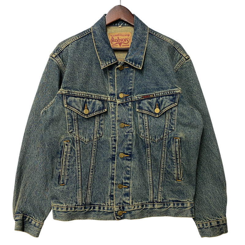 【中古品】【メンズ】 BOBSON ボブソン DENIM JACKET デニム ジャケット アウター 146-260609-ya-06-izu サイズ：M カラー：インディゴ 万代Net店